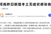 【河南昨日新增本土确诊60例
 /河南昨日新增本土确诊60例】